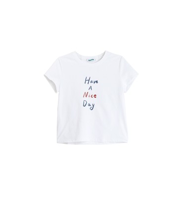 Rundhalsad passform axeltunn T-shirt